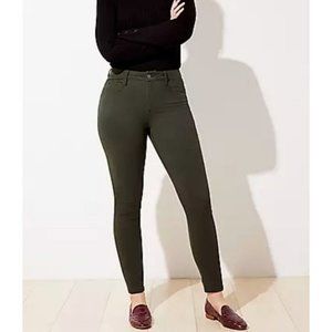 LOFT Dark Green Five Pocket Soft Leggings Sz 28/6